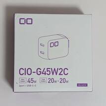 ★送料無料★ CIO-G45W2C NovaPort DUO 45W USB-C 2ポート GaN USB PD 充電器 ブラック 【パッケージに難あり】ポイント消化_画像1
