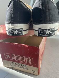 正真正銘デットストック 70’sチャックテイラー 黒パッチ　CONVERSE コンバース 黒 US11 ビンテージ vintage USA製 80s サイドステッチ