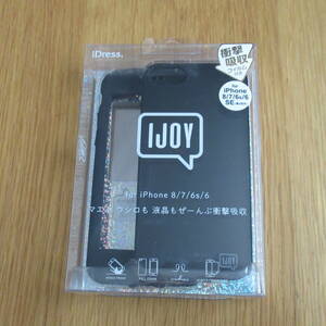 【未使用品】 iphone 携帯カバー 保護フィルム ケース ブラック IJOY iPhone SE 第2世代 iPhone 8/7/6s/6対応 b