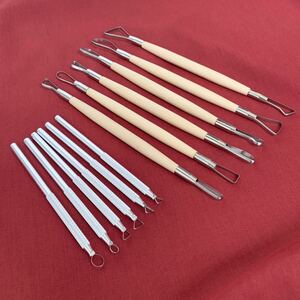 ka...12 pcs set clay ceramic art line ... structure shape sculpture clay skill flat line spatula 