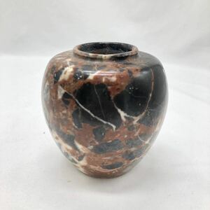 花瓶 古美術 レトロ アンティーク 壺 石 小さい壺 石製 KN-E4G8