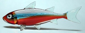 ガラス工芸　ヴィットリオ・コンスタンティーニ　魚　フィッシュ　カージナルテトラ　ベネチア　ヴェネツィア　匿名配送