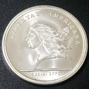 銀貨　1781年　リベルタスアメリカーナ　フランス王国　アメリカ独立記念　古銭 蔵　貿易銀　1円銀貨　コイン　硬貨