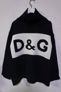 90's-00's D＆G Dolce＆Gabbana Knit Sweater ショート丈 ニット セーター Y2K イタリア製