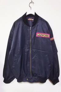 NISSAN PITWORK Bomber Jacket size M 日産 ピットワーク ワークジャケット 作業着 ブラック 日本製