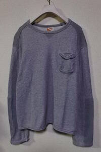 SOUNDMAN Sweatshirts size M サウンドマン 前V スウェット カットソー 杢グレー 無地