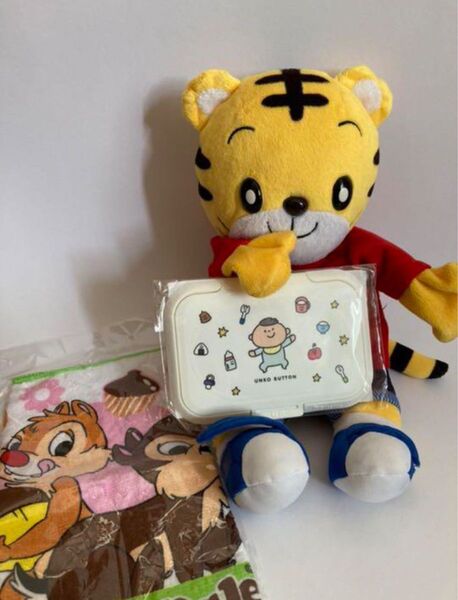 しまじろう パペット お手伝いエプロン オマケありディズニー ハンカチ