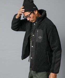 The DUFFER of ST.GEORGE BOA FLEECE JK：ボアフリースジャケット ライトアウター L黒