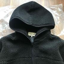 The DUFFER of ST.GEORGE BOA HOODED JK ビッグシルエット オ−バーサイズ ボアパーカー ライトアウターXL黒_画像6