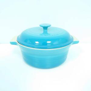 【LE CREUSET/ルクルーゼ】両手鍋 陶器 調理器具/キッチン用品★4813