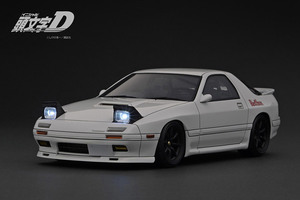 イグニッションモデル IG3191 1/18 INITIAL D Mazda Savanna RX-7 Infini (FC3S) White With LED light