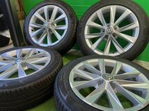 ★新車外し綺麗品★フォルクスワーゲン★ゴルフ オールトラック 純正 タイヤホイール4本 MICHELIN 205/55R17シャラン ビートル トゥーラン_画像1