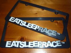 EATSLEEPRACE EAT SLEEP RACE ナンバーフレーム ライセンスフレーム USDM 北米 シビック インテグラ EG EJ DC EK VTEC タイプR ホンダ 50