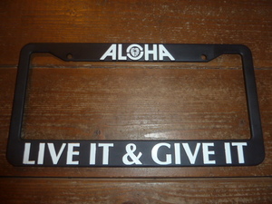 ALOHA GROWN ALOHAGROWN ナンバーフレーム ライセンスフレーム in4mation hilife udown 808allday kickshi he i usdm hdm 正規品 ハワイ 4