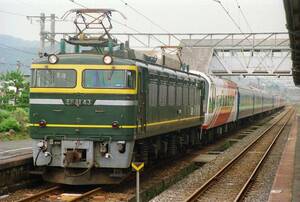 ♪　EF81 43（トワイライト機）＋レインボー＋14系寝台　KG写真 ♪　