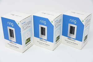 ★☆Ring Stick Up Cam Battery リング スティックアップカム バッテリー 充電式セキュリティカメラ ホワイト ３個 新品未開封①☆★