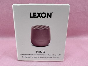 1115◆値下げ◇未使用　LEXON　MINO　Bluetoothスピーカー　LA113TLP-LPK　ライトピンク　現状品◇◆