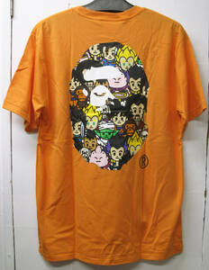 L 送料無料 BAPE × DRAGON BALL Z TEE L BRAND NEW A BATHING APE BABY MILO ドラゴンボール エイプ バックプリント Tシャツ L 新品