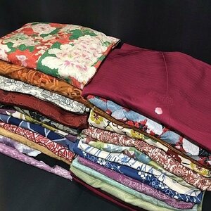 G1803M きもの/着物/kimono おまとめ 24枚 古布/リメイク素材/羽織道行/など Japanese clothing Rek