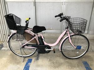 美品 ブリヂストン　電動自転車　チャイルドシート付き　電動アシスト自転車　アシスタ assista 26インチ　21年1月購入　充電器付　LED 3段