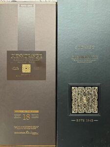 2本セット　グレンモーレンジィ 18年 700ml GLENMORANGIE1本　　GLENMORANGIEウィスキーx1。 