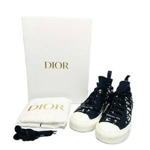 Christian Dior クリスチャンディオール WALK'N'DIOR ウォーキンディオール ハイカット スニーカー ディープブルー 36 1/2 