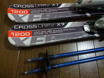 中古 ジュニア用スキー XERES CrossCarv X7 120cm ポール付_画像5