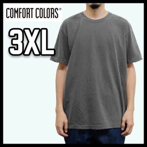 新品未使用 コンフォートカラーズ ガーメントダイ 6.1oz半袖Tシャツ ペッパー 3XL サイズ COMFORT COLORS GARMENT DYE TEE