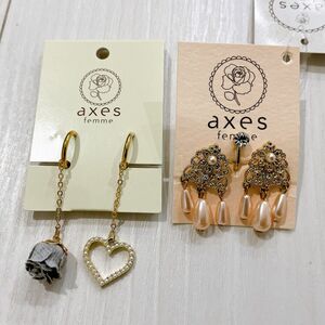 axes femme マスクストラップ アクシーズファム イヤリング アクセサリー パール