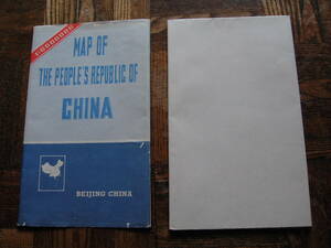[中国製] 中華人民共和国全図（Map of the People's Republic of China ６００万分の１）１９８８年[英字]