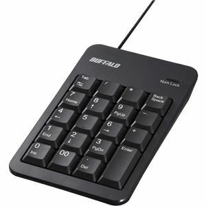 【新品】バッファロー 有線テンキーボード Tabキー付き 簡易パッケージモデル ブラック BSTK100BKZ