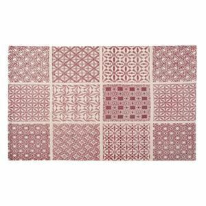 【新品】ラグマット 絨毯 90×130cm レッド TTR-145RD 長方形 インド製 コットン 綿 リビング ダイニング ベッドルーム 寝室 居間