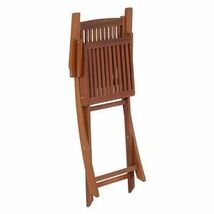 【新品】折りたたみ椅子 折り畳み椅子 幅54cm 2個セット 木製 肘付き フォールディングチェア ガーデンチェア 完成品 室外 屋外 ベランダ_画像2