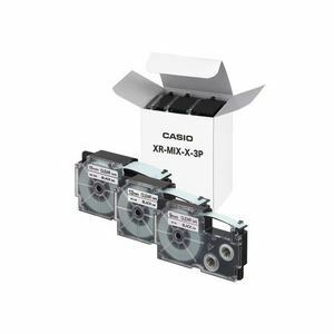 【新品】カシオ(CASIO) ネームランドテープセット 透明（黒文字） 9・12・18mm幅 3個入 【×10セット】