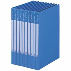 【新品】(まとめ) ビュートン クランプファイル A4タテ100枚収容 背幅17mm ブルー BCL-A4-B 1セット(10冊) 【×10セット】