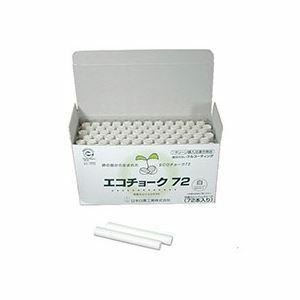 【新品】(まとめ) 日本白墨 エコチョーク72 白ECO-1 1箱（72本） 【×30セット】