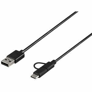 【新品】バッファロー（サプライ） USB2.0ケーブル A-microB+Type-C 0.5m ブラック BU2AMBC05BK