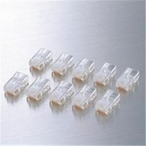 【新品】（まとめ）エレコム ELECOM RJ45コネクタ LD-6RJ45T10 10個 【×3セット】