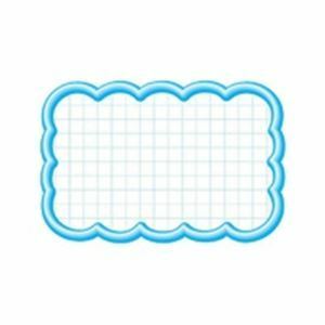 【新品】（まとめ）タカ印 抜型カード 16-4117 雲形中 ブルー【×10セット】
