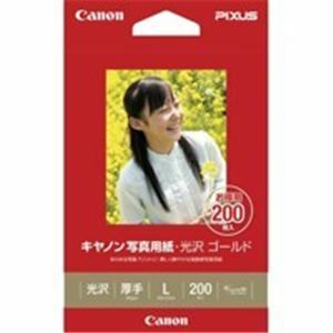 【新品】（まとめ）キヤノン Canon 写真紙 光沢ゴールド GL-101L200 L 200枚【×3セット】