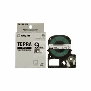 【新品】(業務用5セット) キングジム テプラPROテープ/ラベルライター用テープ 【幅：9mm】 ST9K 透明に黒文字