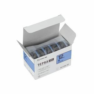 【新品】キングジム テプラ PRO テープカートリッジ パステル 12mm 青/黒文字 SC12B-5P 1パック(5個)