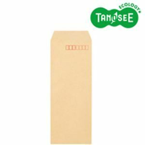 【新品】（まとめ）TANOSEE クラフト封筒 テープ付 70g 長4 〒枠あり 1000枚入×3パック