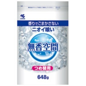 【新品】（まとめ）小林製薬 消臭剤 無香空間 特大 詰め替えパウチ 648g【×40セット】