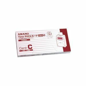 【新品】（まとめ）アマノ タイムパックカード（4欄印字）C【×3セット】