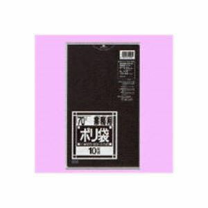 【新品】（まとめ）日本サニパック ポリゴミ袋 N-72 黒 70L 10枚【×10セット】