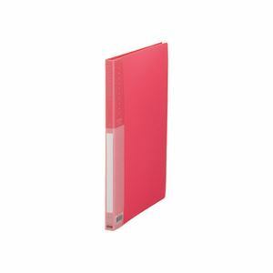 【新品】（まとめ） TANOSEE クリヤーブック（クリアブック） A4タテ 20ポケット 背幅17mm ピンク 1冊 【×30セット】