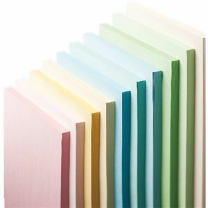 【新品】（まとめ） 長門屋商店 Color Paper A4 特厚口 うぐいす ナ-3408V 1冊（100枚） 【×5セット】