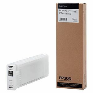 【新品】（まとめ） エプソン EPSON インクカートリッジ フォトブラック 700ml SC1BK70 1個 【×3セット】