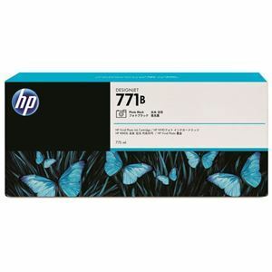 【新品】（まとめ） HP771B インクカートリッジ フォトブラック 775ml 顔料系 B6Y05A 1個 【×3セット】